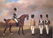 STUBBS, George Soldiers of the Tenth Light Dragoons (mk25) oil painting on canvas